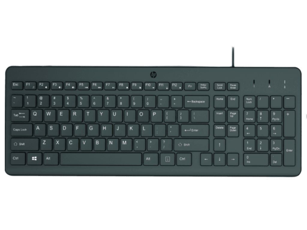 Fotografija proizvoda: Tastatura HP 150 žicna/US/664R5AA/crna