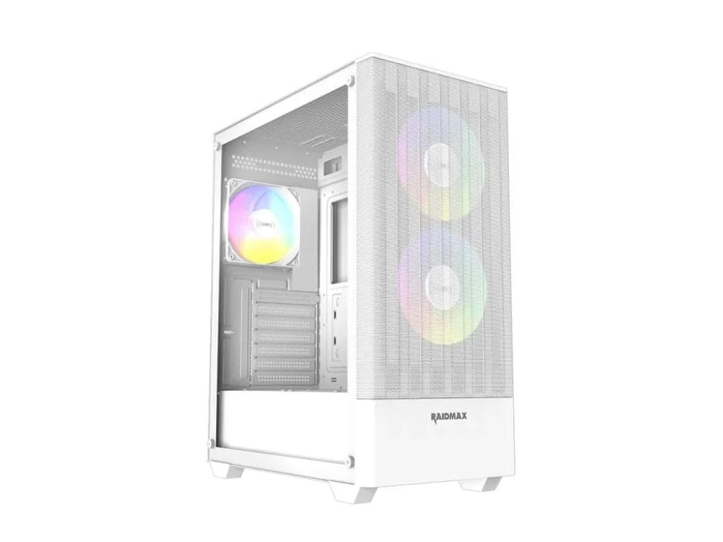 Fotografija proizvoda: Kucište Raidmax Vector V218/ATX/Micro-ATX/Mini-ITX/ARGB/kaljeno staklo/bela