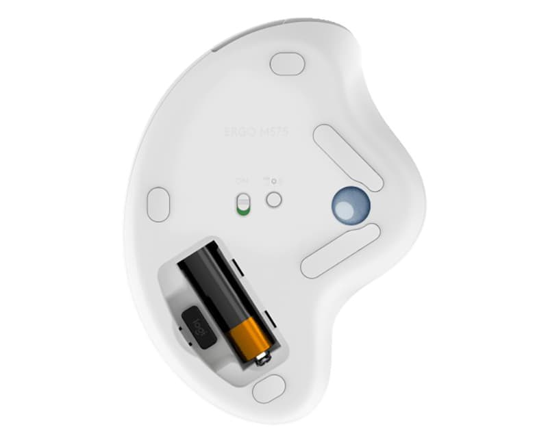 Fotografija proizvoda: M575s ERGO Bluetooth Trackball Offwhite Blue ball miš