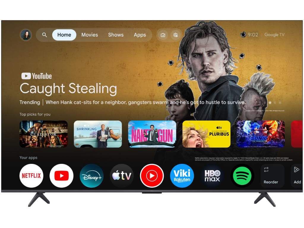 Fotografija proizvoda: Televizor TCL 75P8L/QLED-Mini LED/75"/4K UHD/144Hz/Google TV/crna