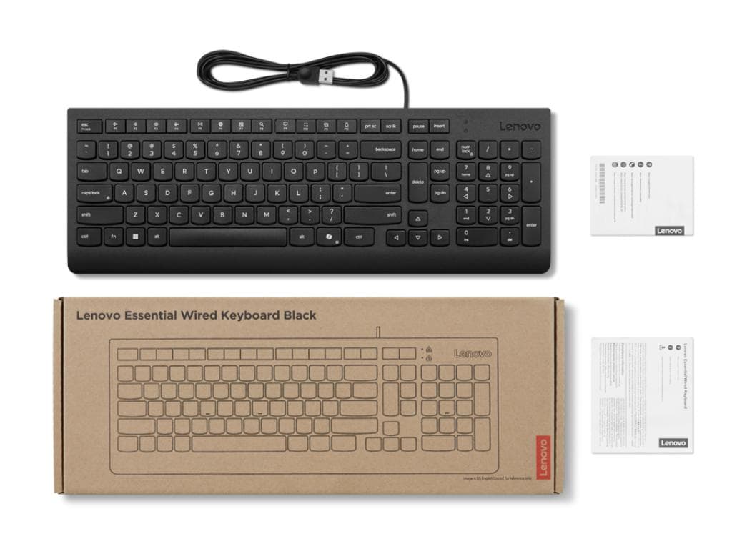 Fotografija proizvoda: Tastatura LENOVO Essential žicna/SRB/crna