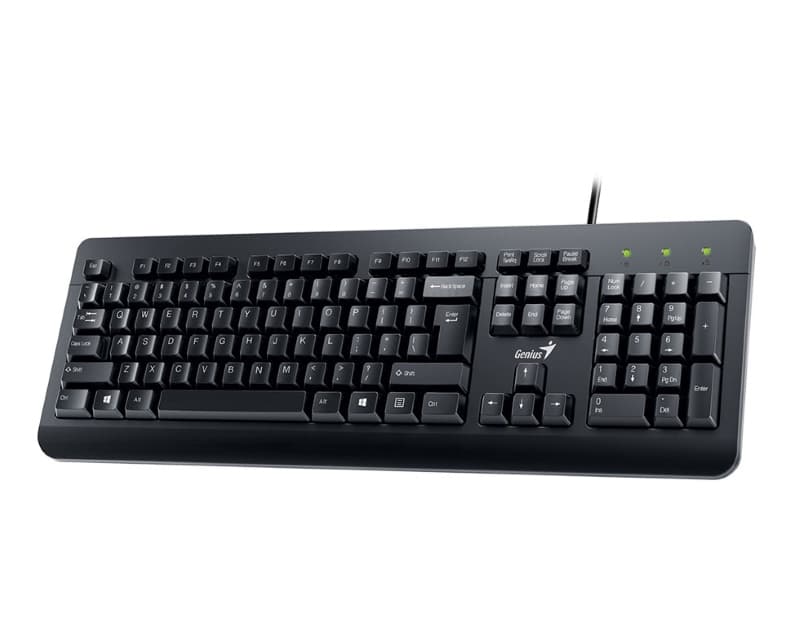 Fotografija proizvoda: KM-160 USB US black keyboard + USB black mouse