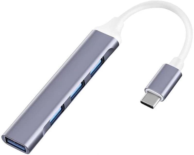 Fotografija proizvoda: USB 3.1 tip C - HUB 4port USB 3.0 crni