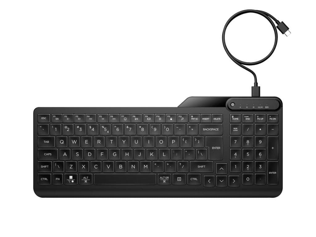 Fotografija proizvoda: Tastatura HP 400 backlight žicna/US/crna