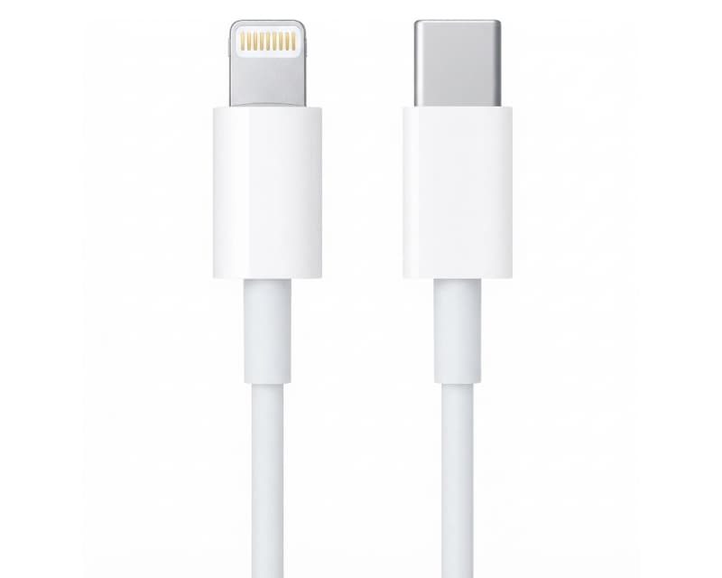 Fotografija proizvoda: USB-C na Lightning kabl za iPhone 5,6,7 3 A, 1m beli