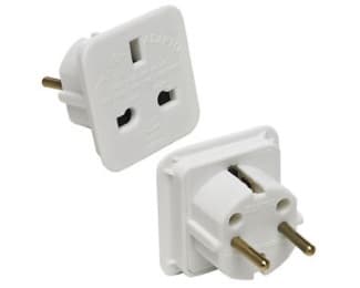 Fotografija proizvoda: Adapter Euro utikač - UK utičnica bela