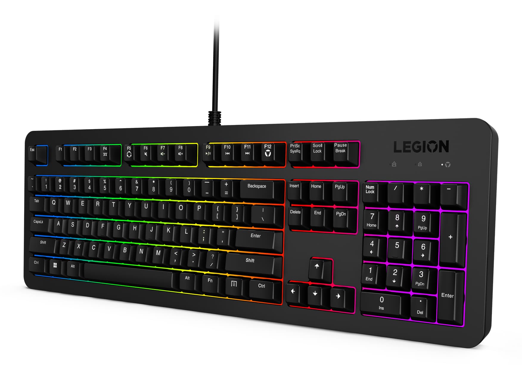 Fotografija proizvoda: Tastatura LENOVO Legion K310 žicna RGB/Gaming/GY41N91873/US/crna