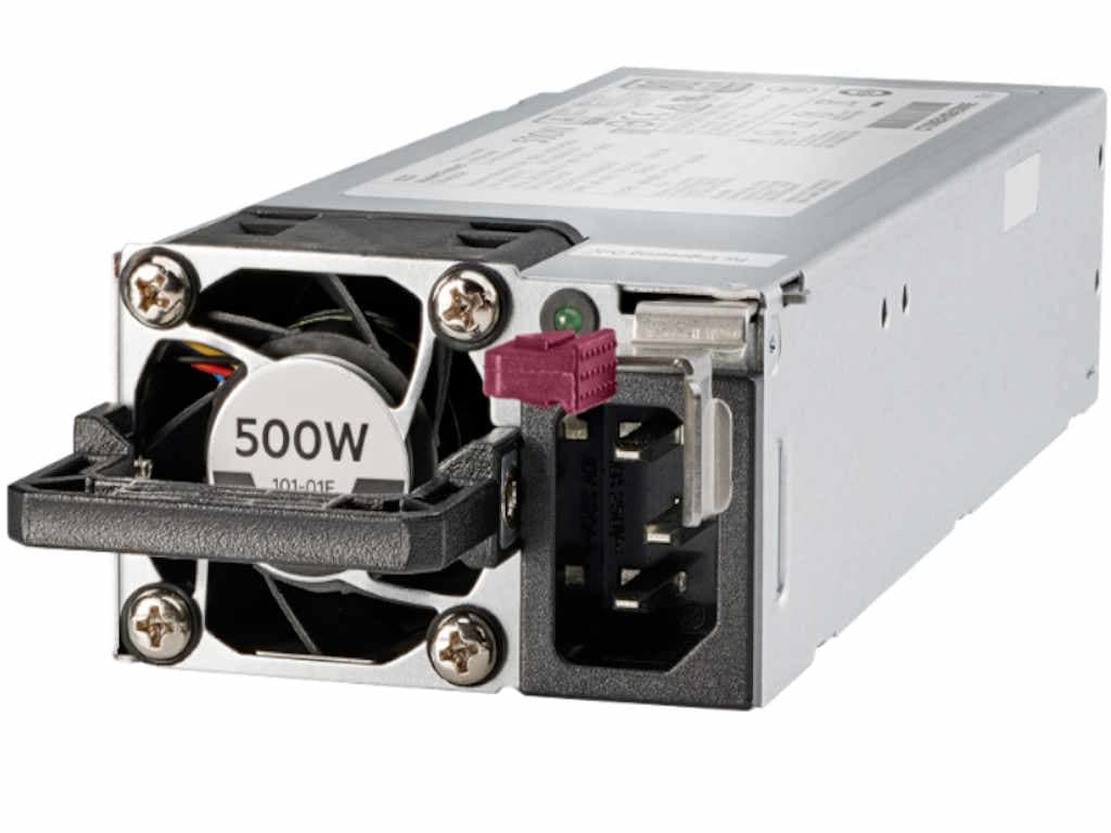 Fotografija proizvoda: HPE 500W Flex Slot Platinum Hot Plug Low Halogen Remarket Power Supply Kit (Gen10)