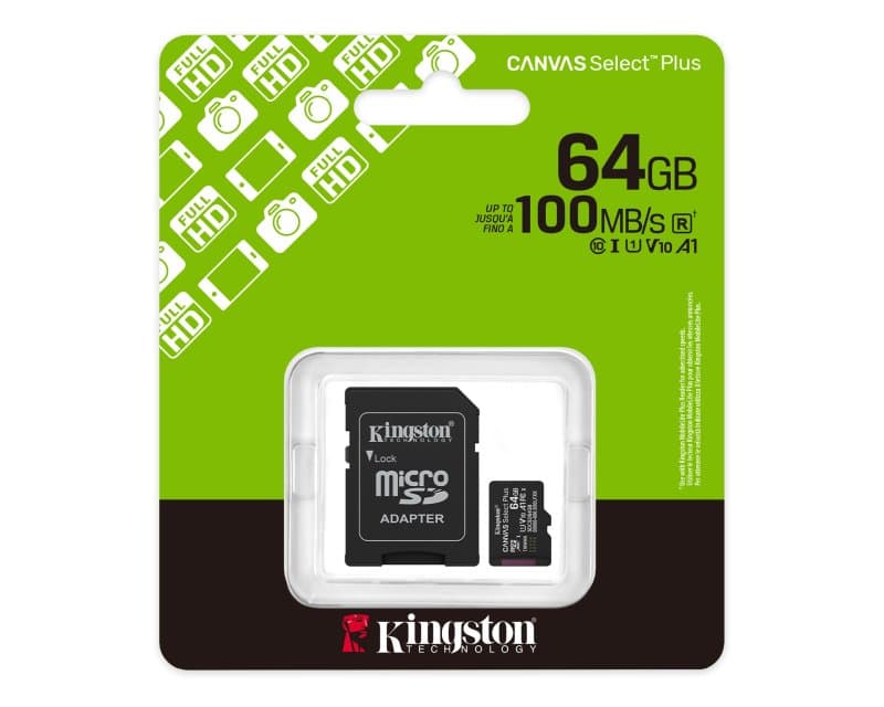 Fotografija proizvoda: Memorijska kartica U1 V10 SDXC 64GB Canvas Select Plus G3 150R SDCS3/64GB + adapter