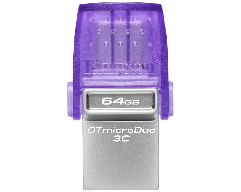 Fotografija proizvoda: 64GB DataTraveler MicroDuo 3C USB 3.2 memorija DTDUO3CG3/64GB