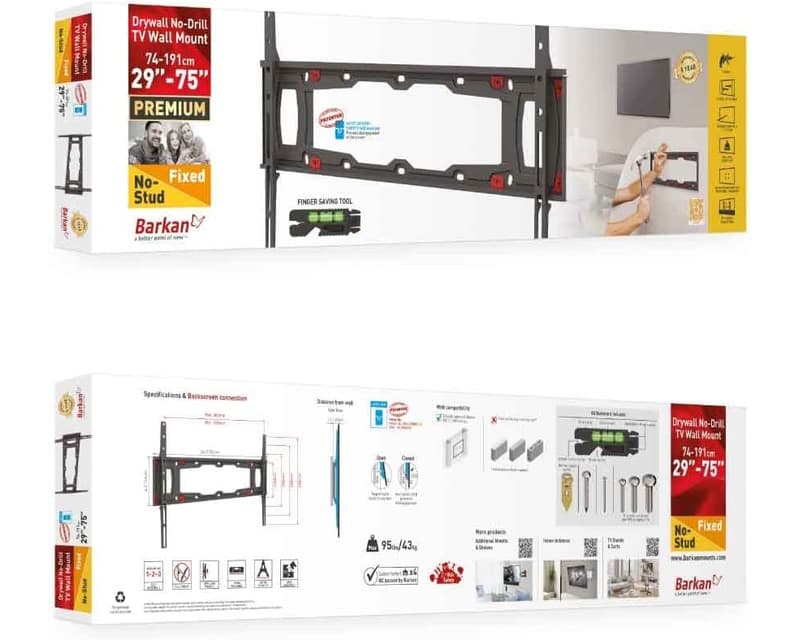 Fotografija proizvoda: ND400.B LCD TV wall mount for drywall from 29 to 75 inches