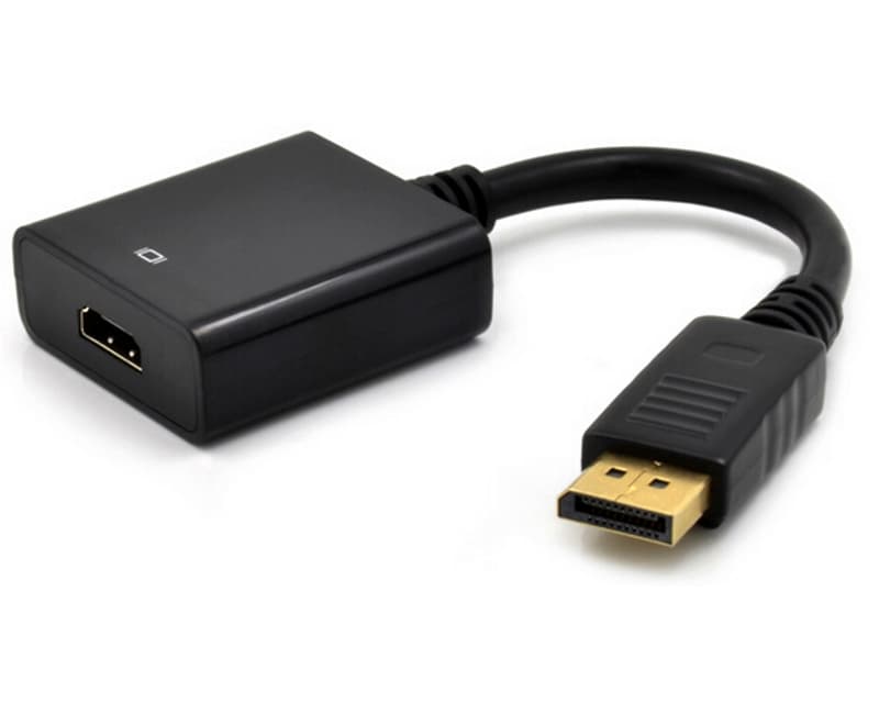 Fotografija proizvoda: Adapter DisplayPort (M) - HDMI (F) crni