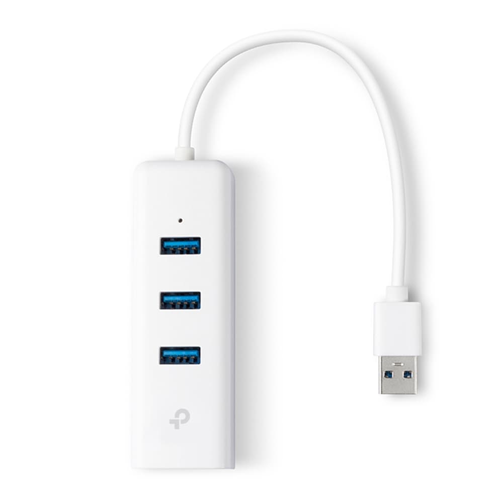 Fotografija proizvoda: Adapter TP-LINK UE330 USB 3.0 to RJ-45 Gigabit Ethernet Network/1x LAN/3x USB 3.0 Hub