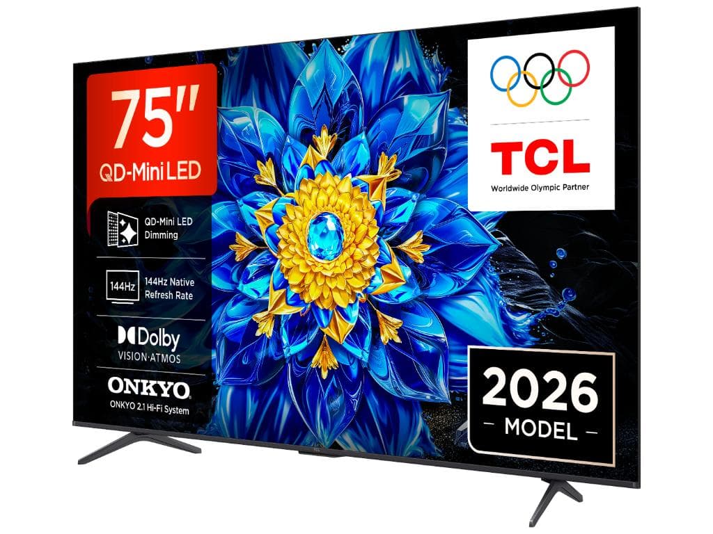 Fotografija proizvoda: Televizor TCL 75P8L/QLED-Mini LED/75"/4K UHD/144Hz/Google TV/crna