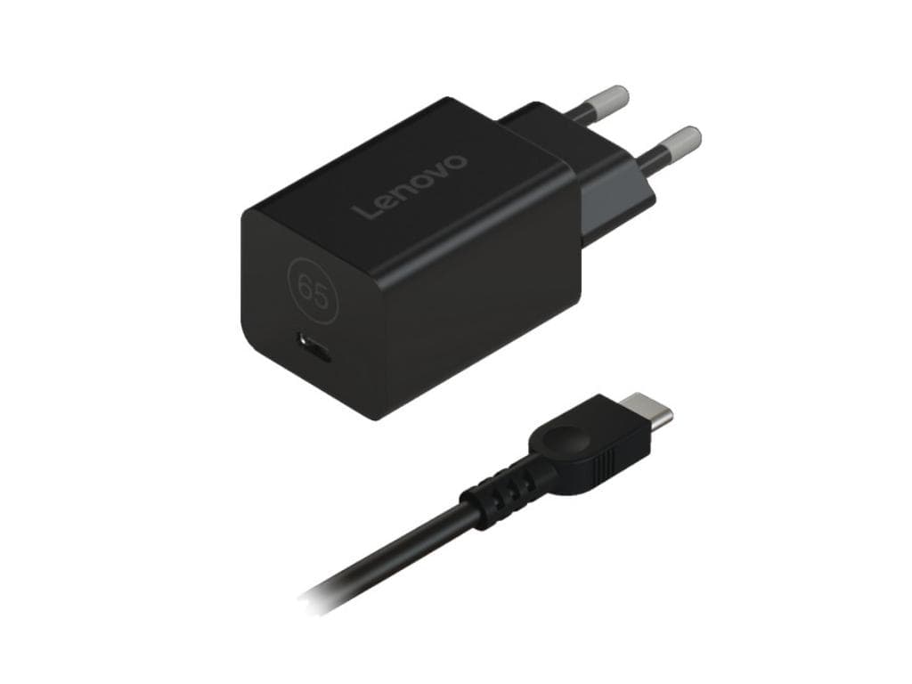 Fotografija proizvoda: Lenovo GaN Nano USB-C 65W punjac crni (1.8m)