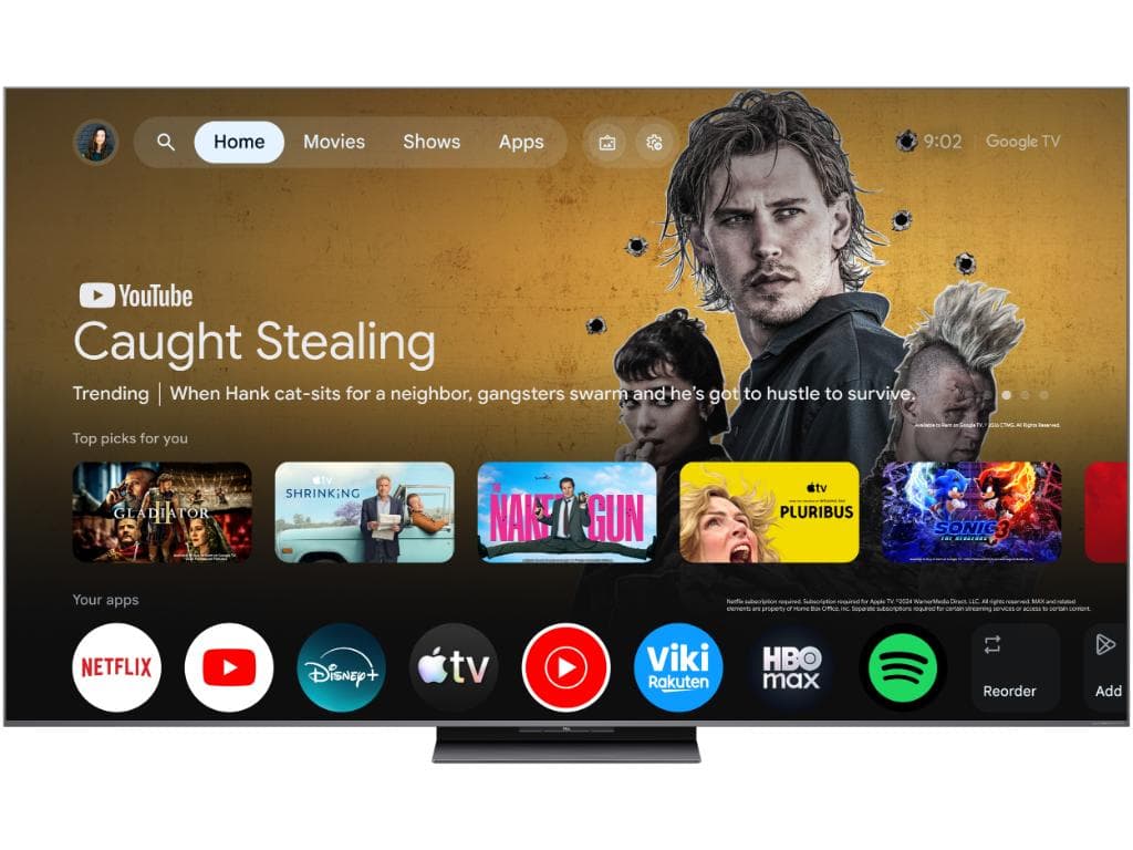 Fotografija proizvoda: Televizor TCL 65C8L/SQD-MiniLED/65"/4K UHD/144Hz/Google TV/crna