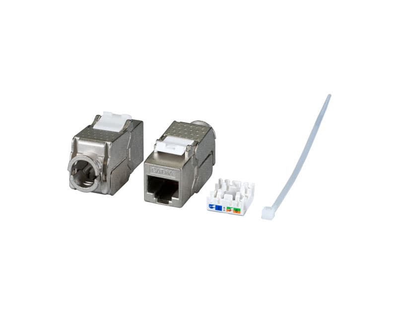 Fotografija proizvoda: Modul RJ45 Cat6a metalni,500MHz-10GbE FA-2620KSF-8-C6A