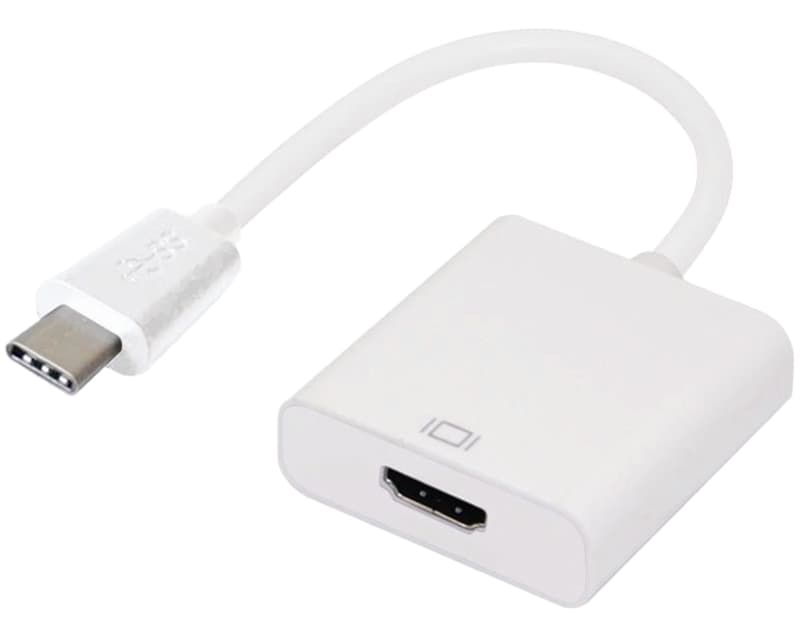 Fotografija proizvoda: Adapter USB 3.1 tip C (M) - HDMI (F) sivi