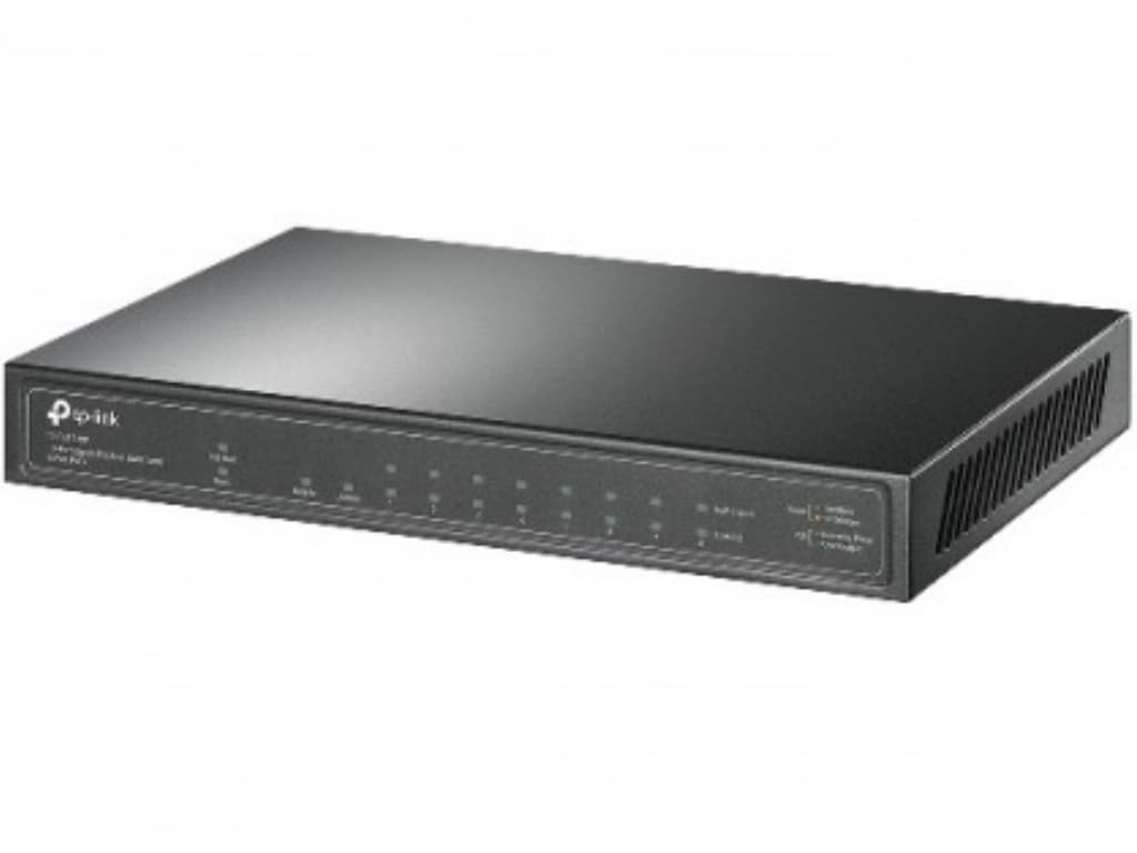 Fotografija proizvoda: Switch TP-LINK TL-SG1210P Gigabit/10x RJ45/10/100/1000Mbps/1xSFP/8xPoE+/Desktop metalno kuciste