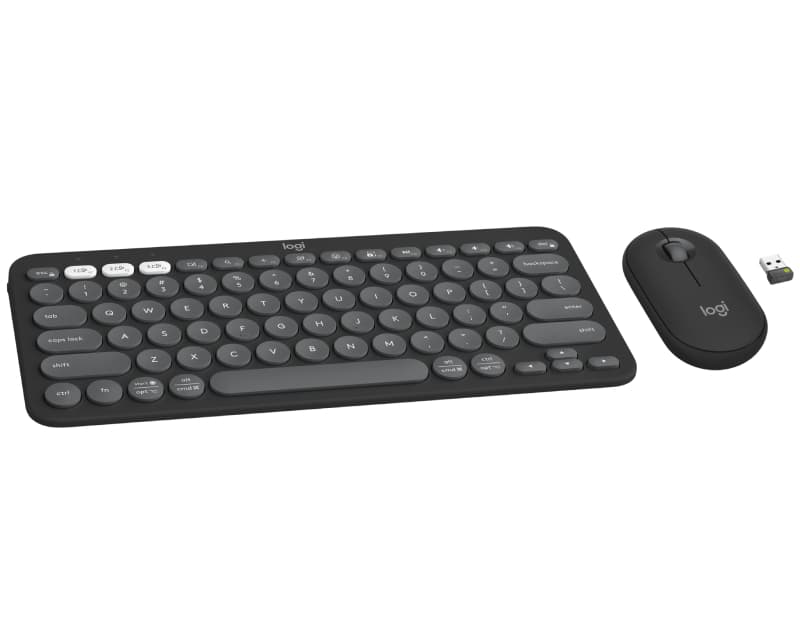 Fotografija proizvoda: Pebble2 Wireless Combo US tastatura + miš Graphite
