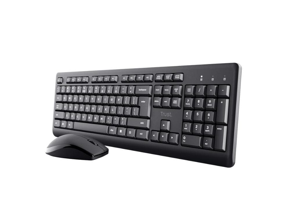 Fotografija proizvoda: Tastatura+miš TRUST Primo bežicni set/US/crna