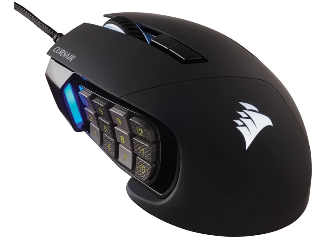 Fotografija proizvoda: Miš CORSAIR SCIMITAR ELITE žicni/CH-9304211-EU/RGB/gaming/crna