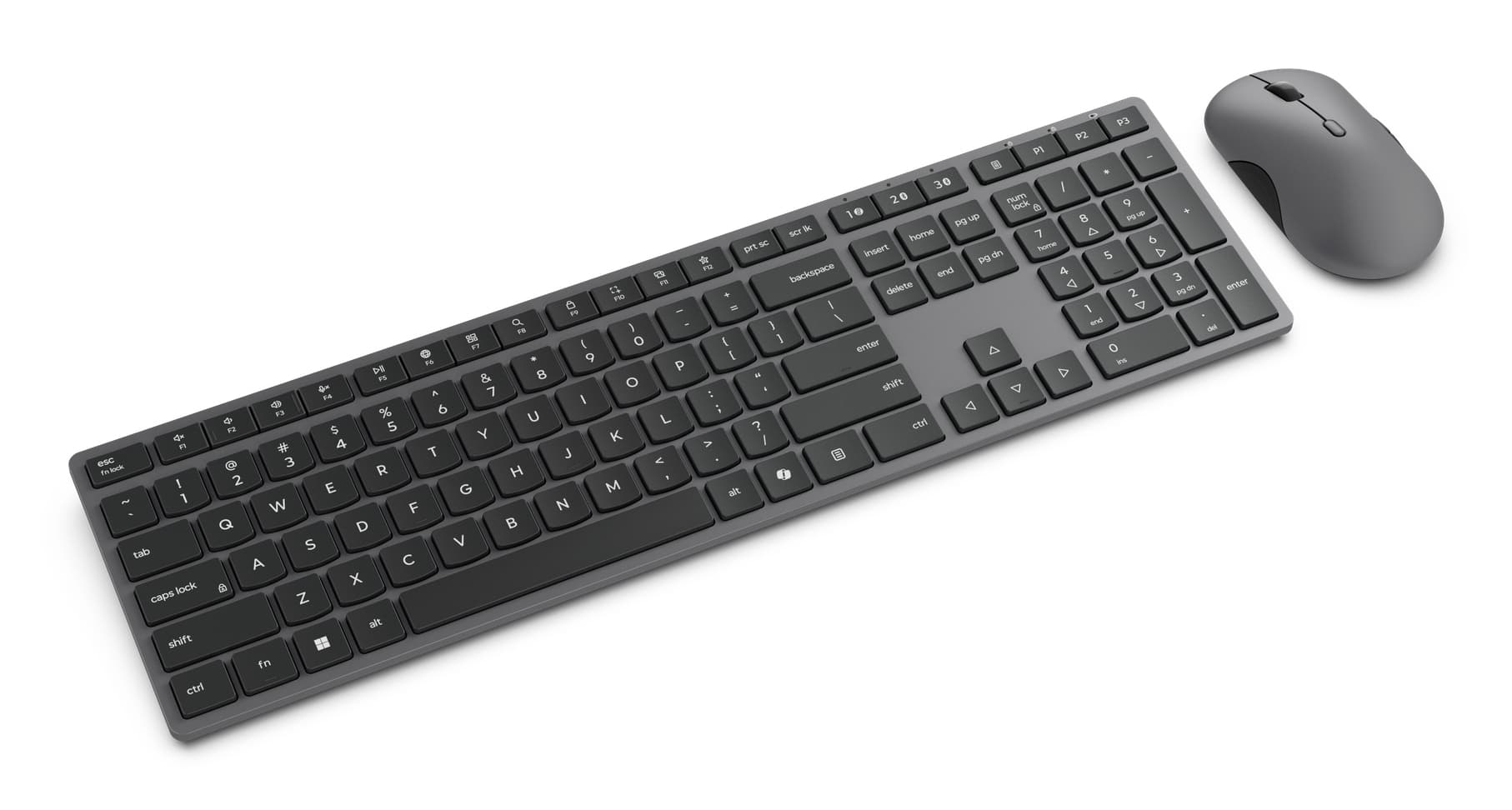 Fotografija proizvoda: Tastatura +miš LENOVO 700 Modern /bežicni set/Multi-Device/US Euro/crna