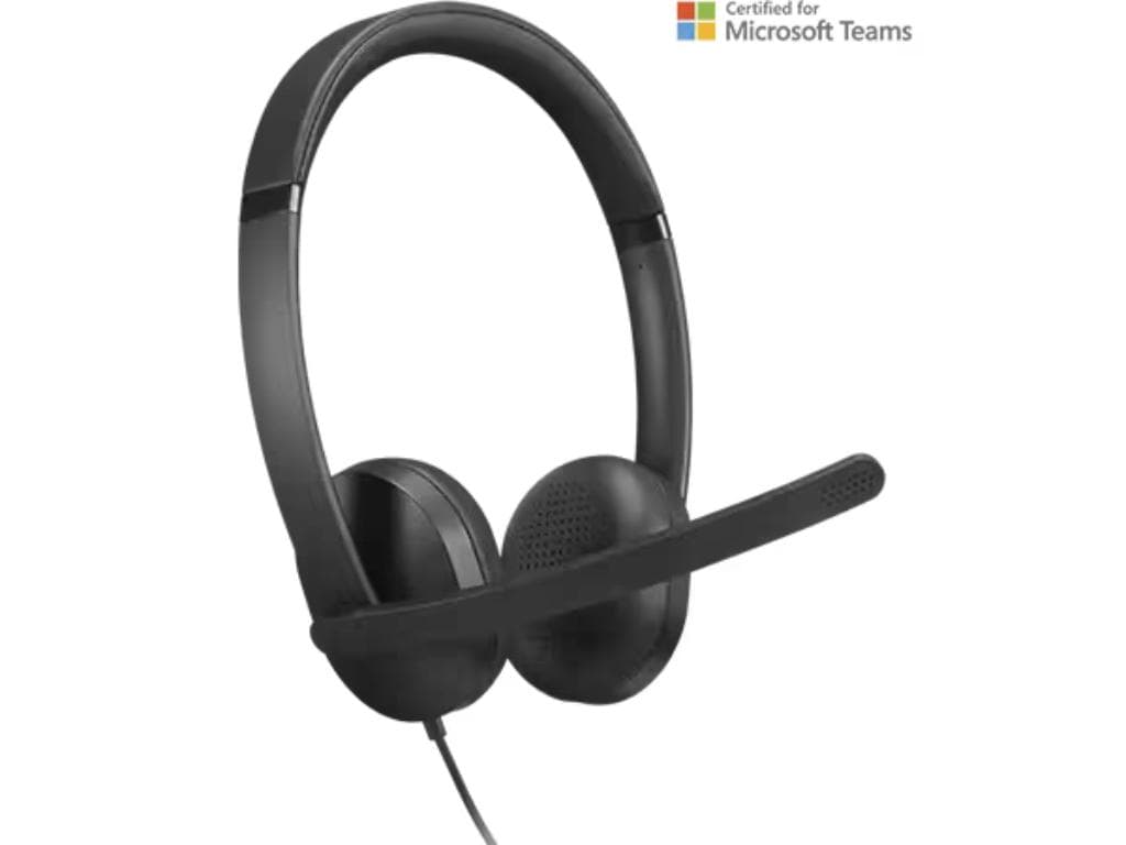 Fotografija proizvoda: Slušalice LENOVO VoIP Headset 5000 žicne /USB-C+adapter USB-A/ Teams/crna