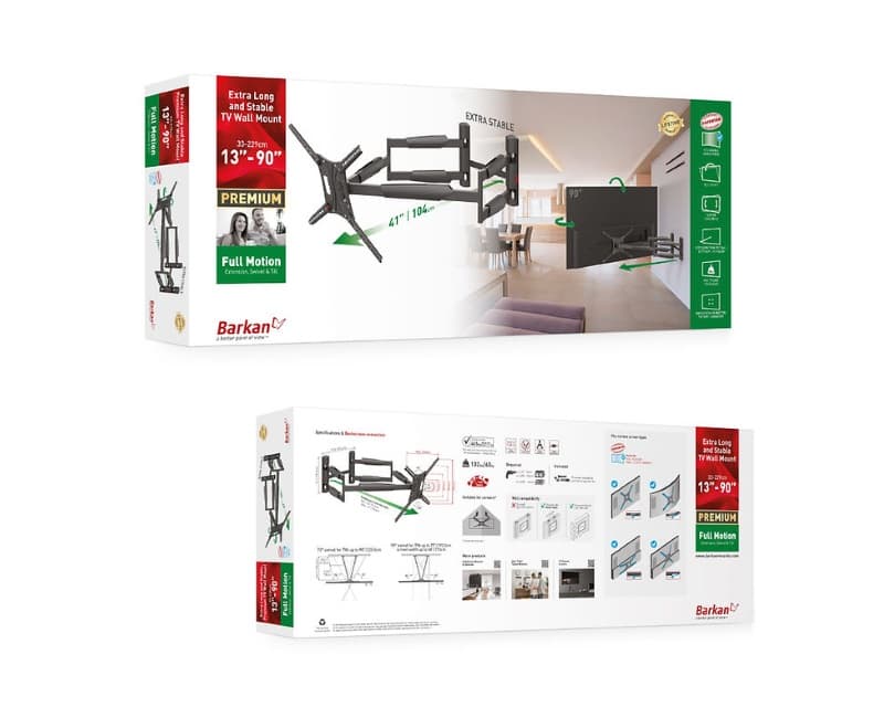Fotografija proizvoda: BM466XP LCD TV zglobni zidni nosač do 90 inča